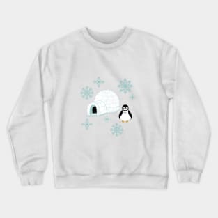 Penguins + Snowflakes Crewneck Sweatshirt